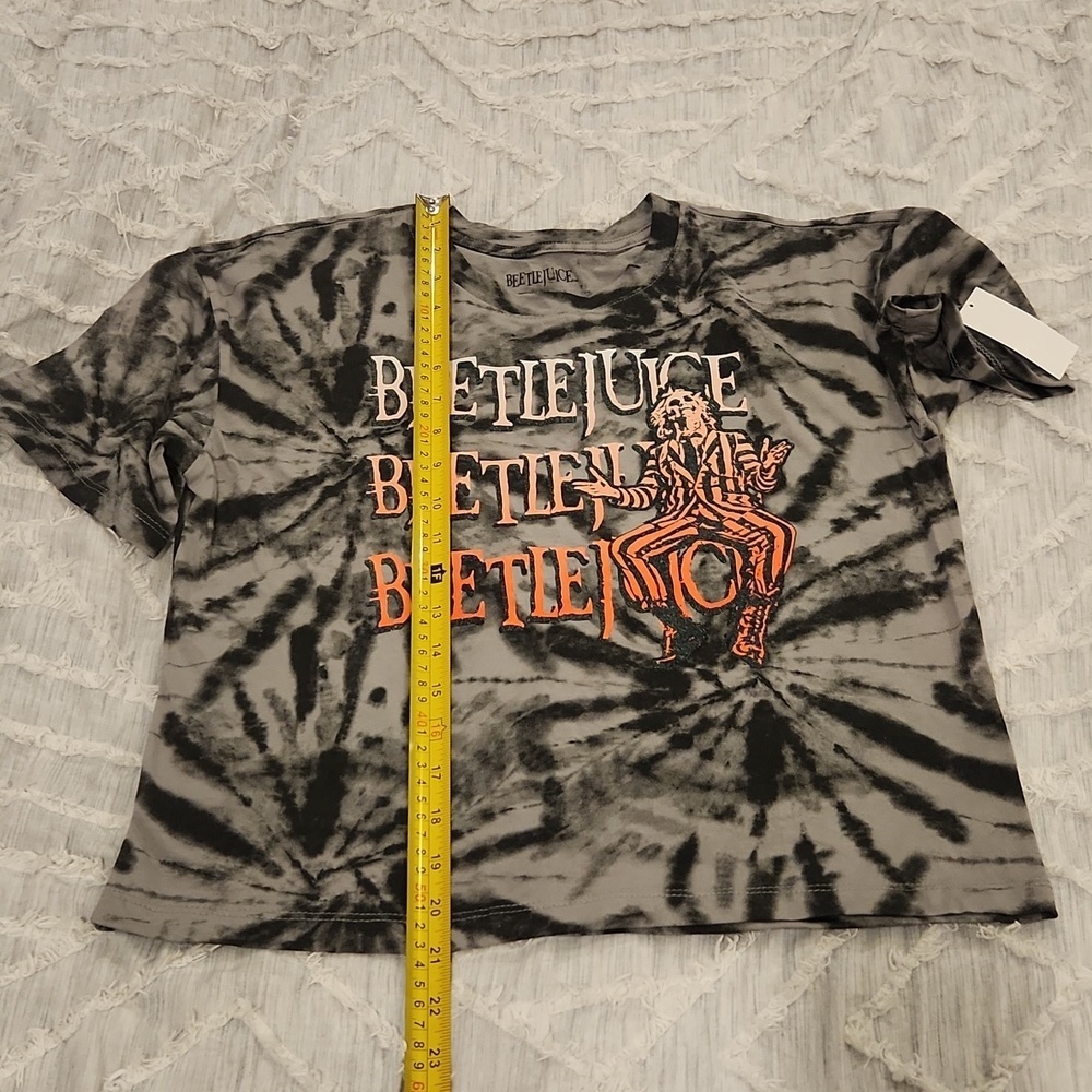 Black & gray tie dye Beetlejuice t-shirt size XL, new with tags! - Picture 7 of 7